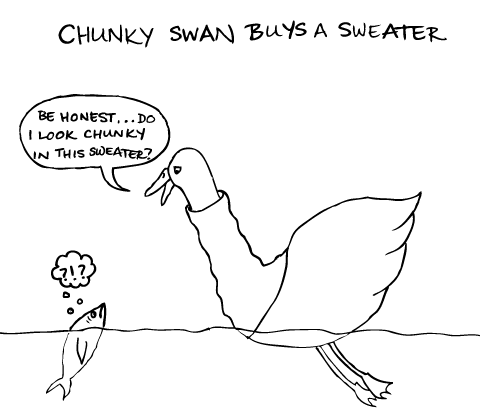 Of Swans Hiding Under Yarn, To No Avail...