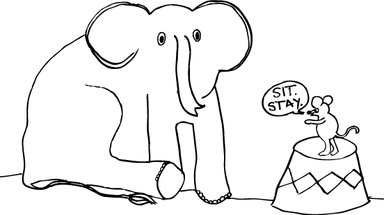 Of Relevant Scaredy Elephants...